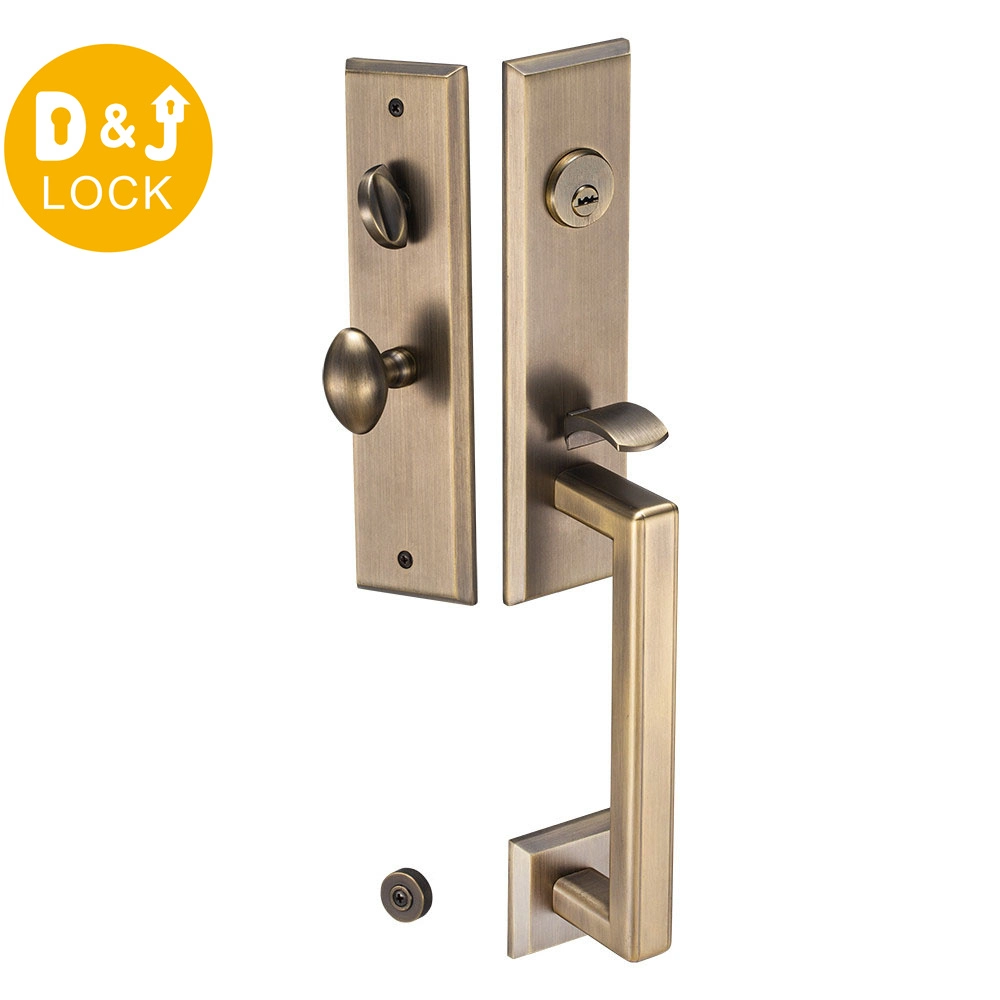 Simple Solid Zinc Alloy Keys Handle Mechanical Door Lock