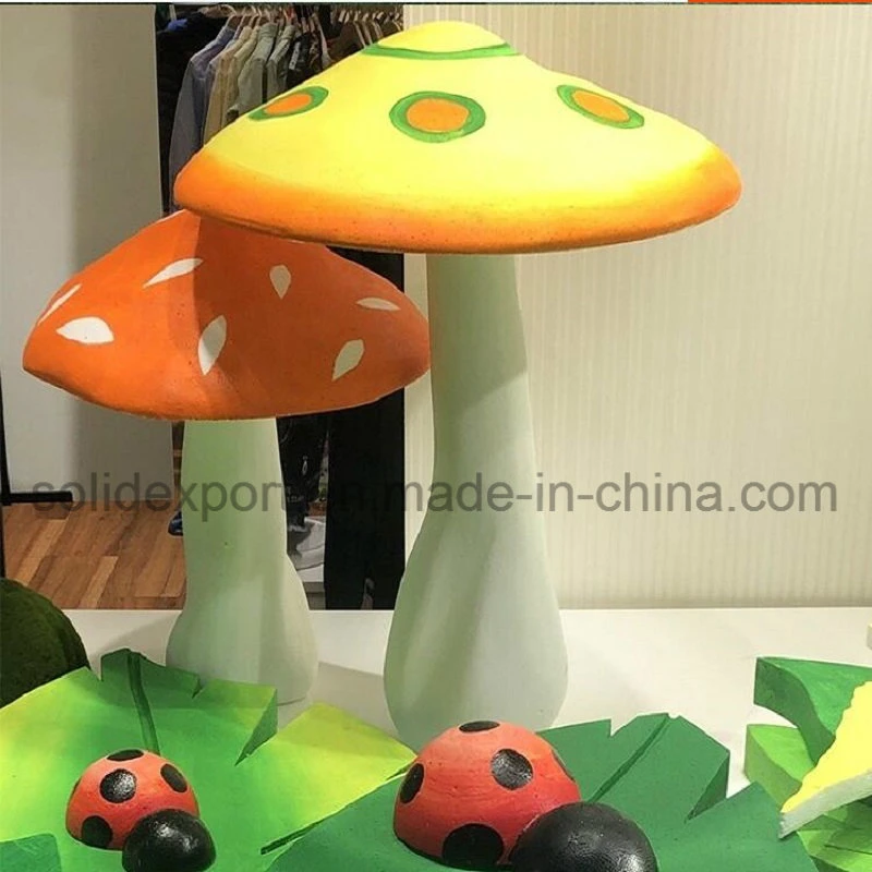 Beauty Window Display Props Shopping Mall Foam Mushroom for Amusement Park Decoration