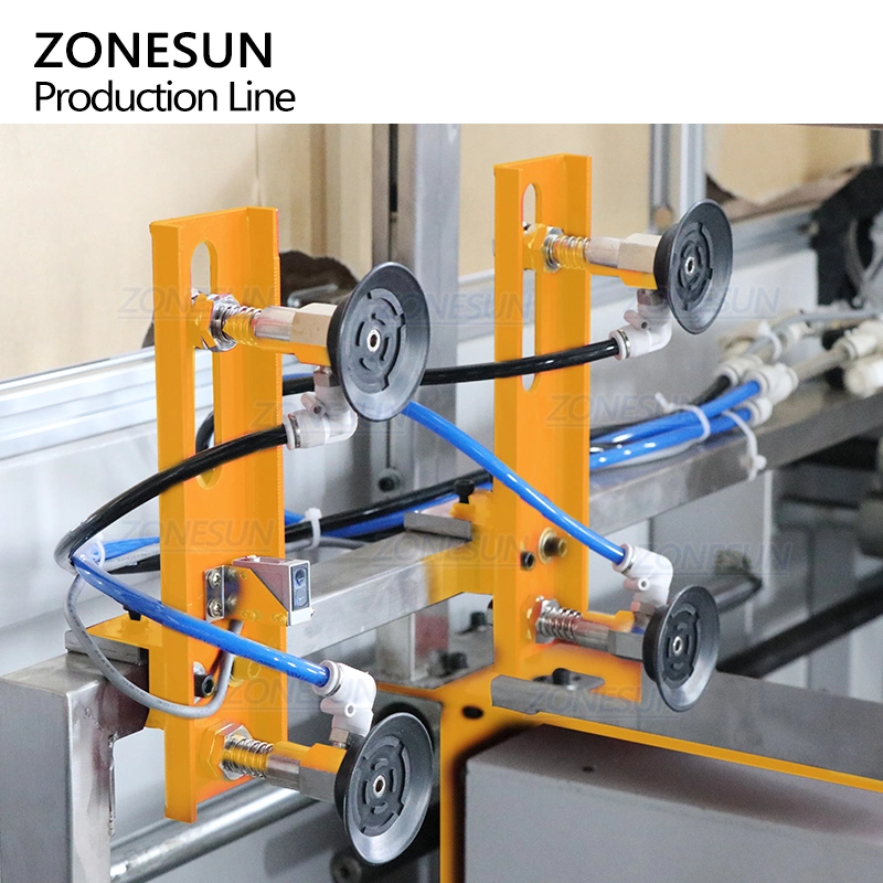 Zonesun botella de bebida automática Caser Packer línea de embalaje de cartón