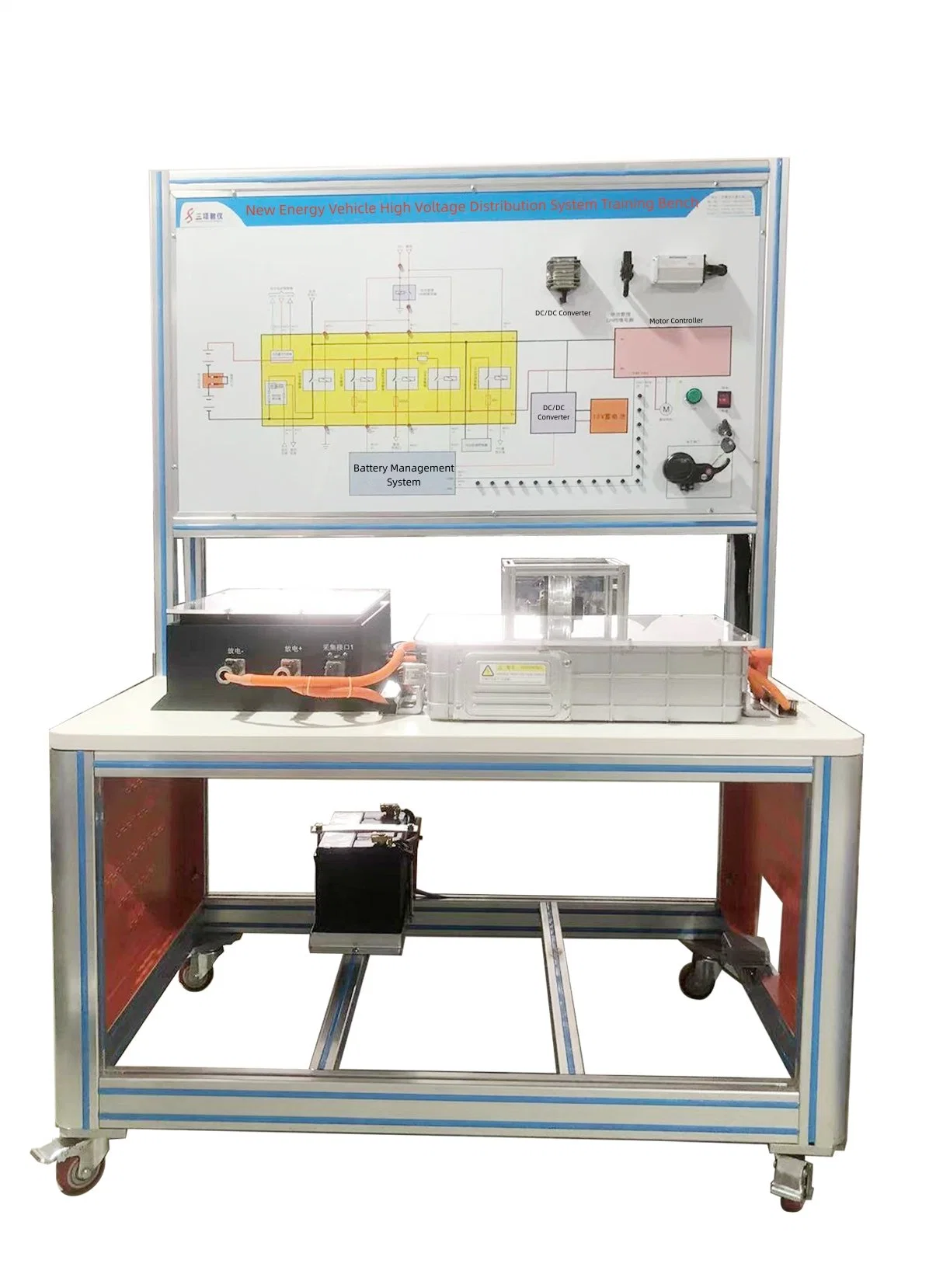 Simulador de treino do sistema de direção assistida controlada eletronicamente para veículos elétricos puros Banco e sistema de ensino inteligente