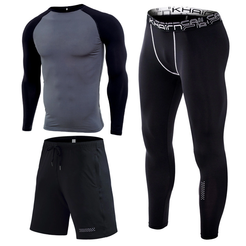 SJ-MT2013 Wholesale Summer Sport Wear Hot Selling Mens Workout Gym Clothing 3PCS Gym Wear