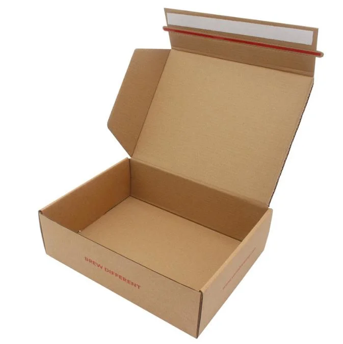 Custom Full Color Printing Foldable Tuck Front Roll End Carton Paper Cardboard Clothing Shoe Packaging Corrugated Mailing Box