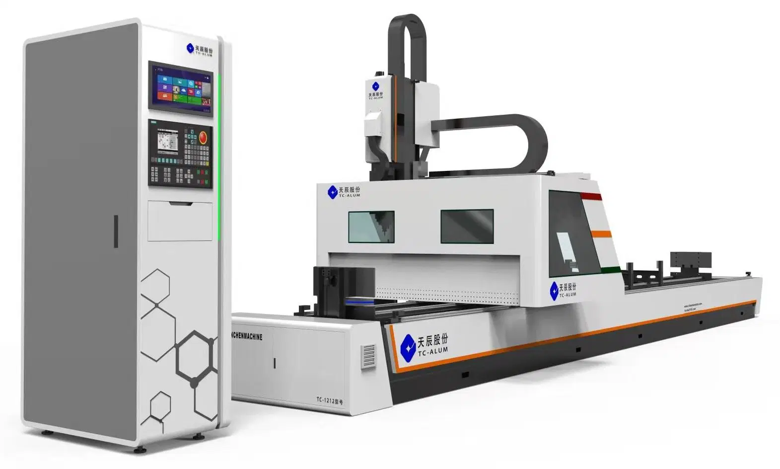 Mur rideau en aluminium de haute efficacité 4 axes CNC Centre de la machine