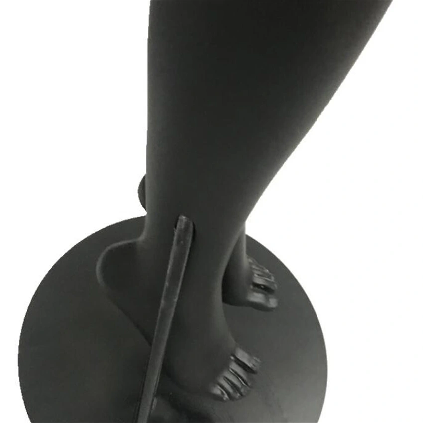 Black Mannequin Legs Fiberglass Woman Manikin Bottom Legs Model