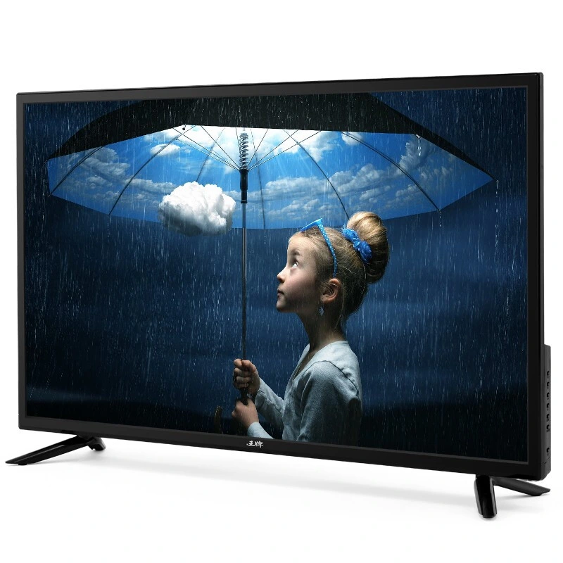 32-Zoll-LCD-Fernseher, HD-Modell ohne Netzwerk, Flachbildfernseher mit Voice-Funktion Gegossener Flachbildschirm