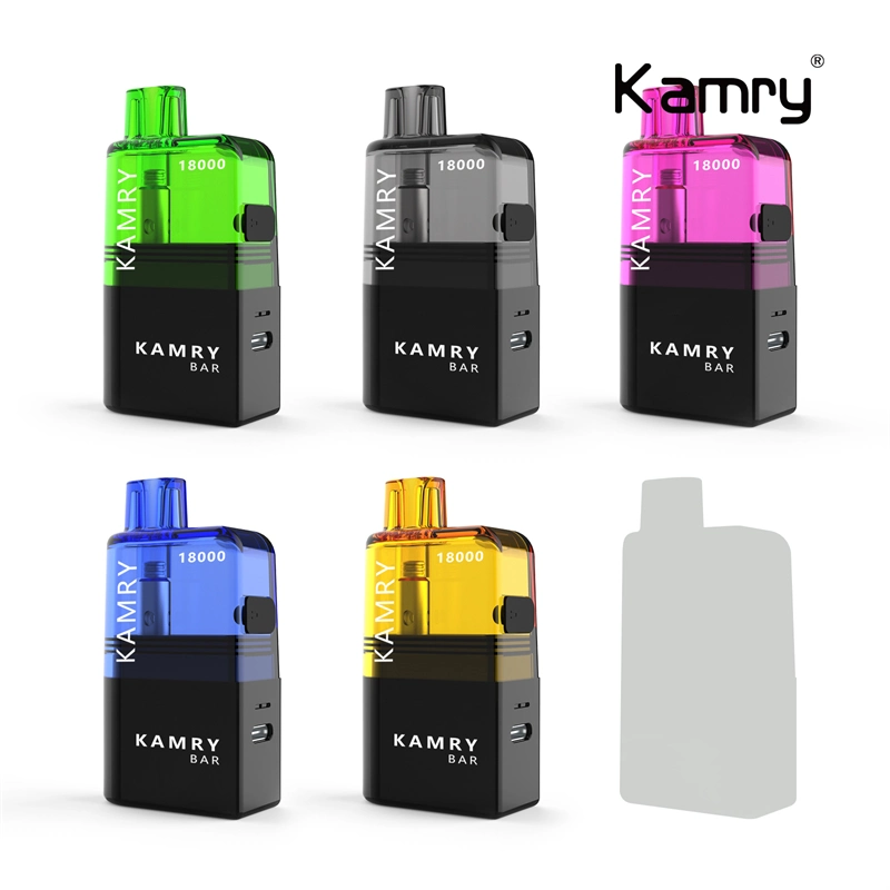 Kamry Bar Self Modeling Disposable/Chargeable Vape Refillable Pod 18000 Puffs Wholesale/Supplier Disposable/Chargeable Atomizer