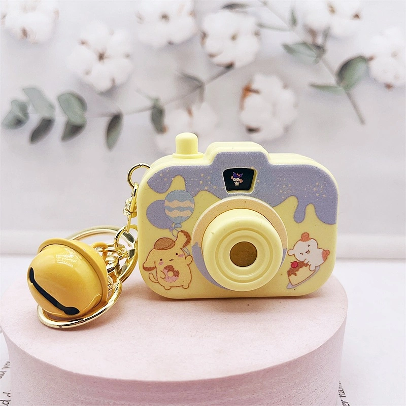 Cartoon Cartoon Cámara Colgante de coche llavero Mochila Colgante Sanrio Cinnamoroll PomPom Purin