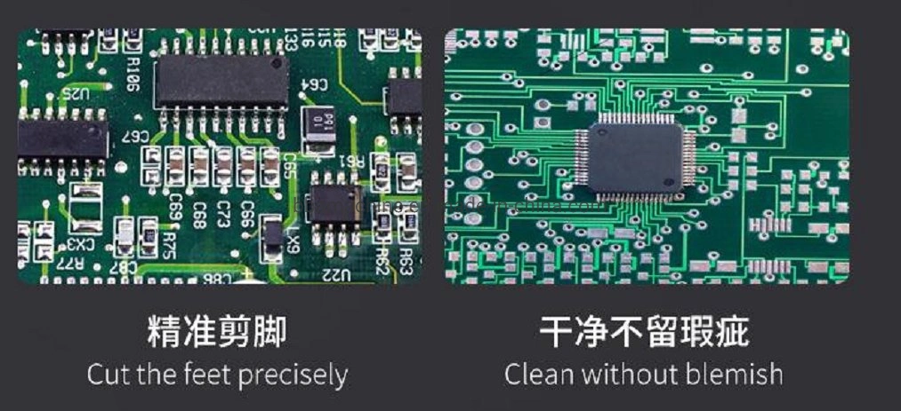 BBA PCB máquina de corte de pines después de soldar cable de PCB automático Cortador para la tecnología de orificio pasante Industria de electrónica de consumo Industria automotriz Proceso