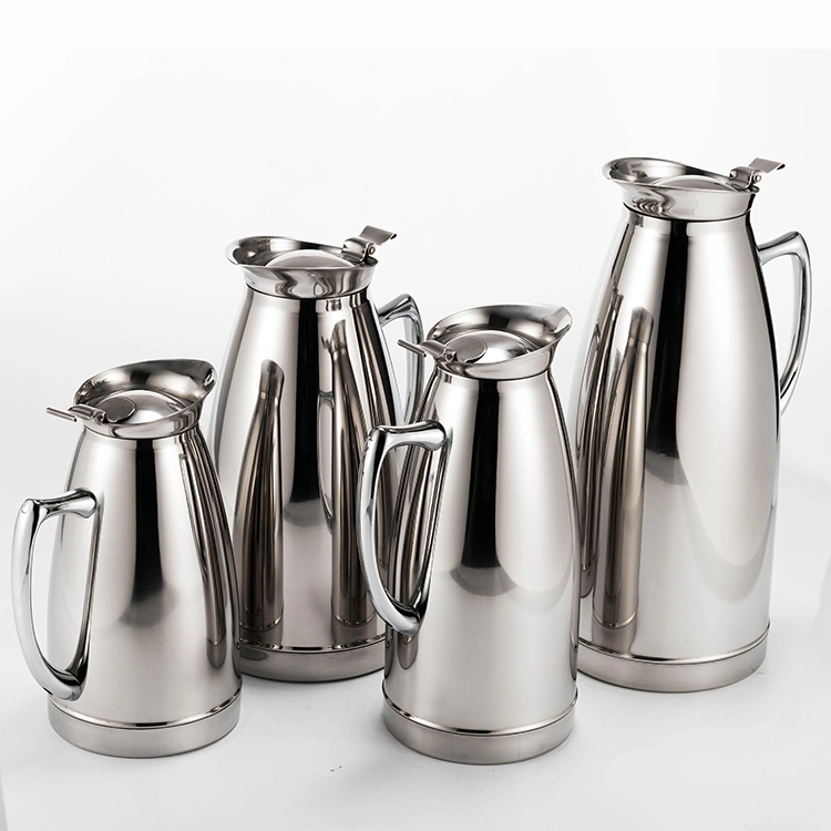 Portable Double Wall Saudi Coffee Pot Stainless Tea Coffee Pot