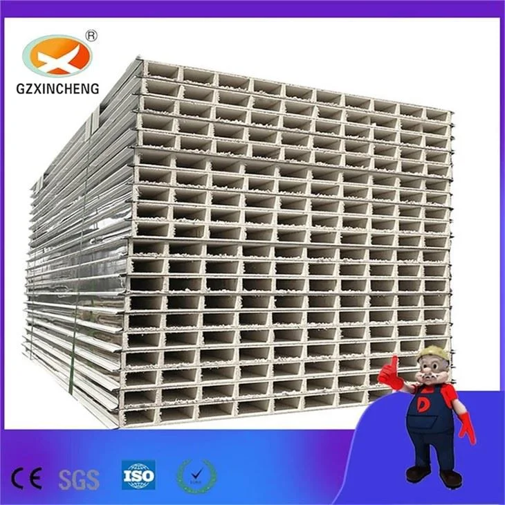 Material de construcción ignífugo vidrio magnesio Sandwich Panel