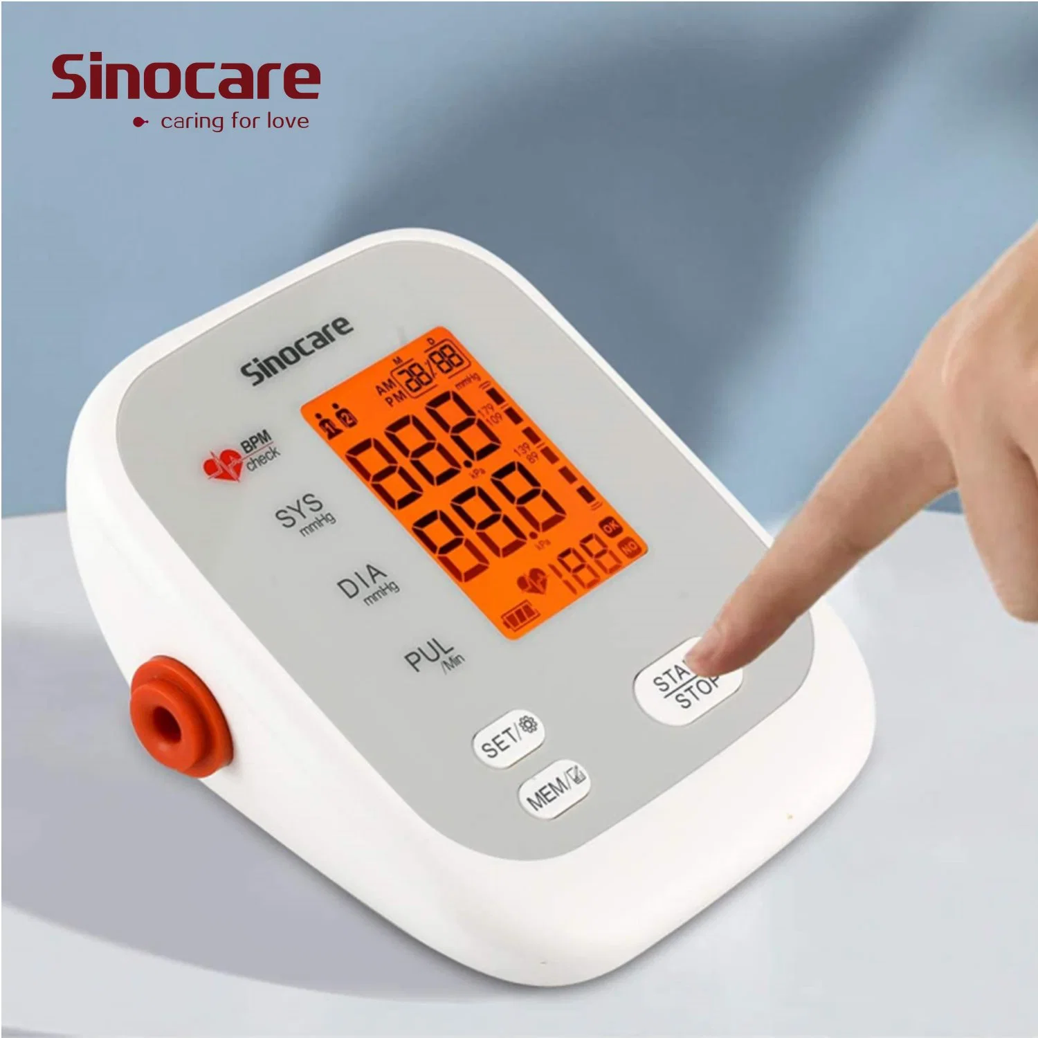 Sinocare Medical Electronic Sphygmomanometer Bp Monitor Bp Maschinen Oberarm Digitaler Automatischer Blutdruckmonitor