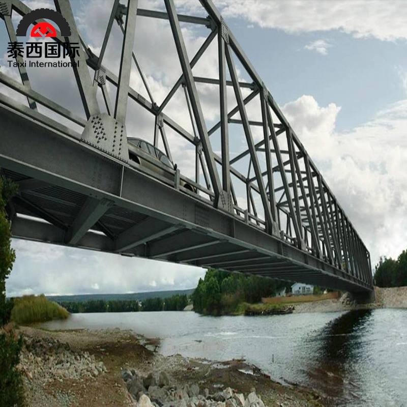 Hochwertige Stahl Doppel Truss Fußgängerbrücke Schnell Gebaut Vorgefertigte Bailey Bridge