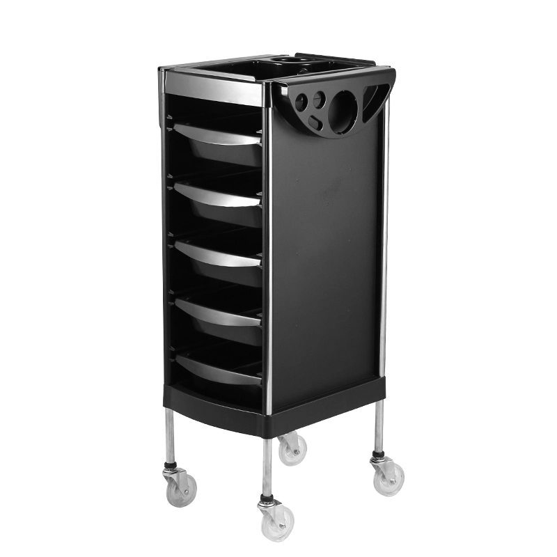 2022 Hot Sale Salon Trolley Cart with Wheels and Handle, 6 Drawer Rolling Cart