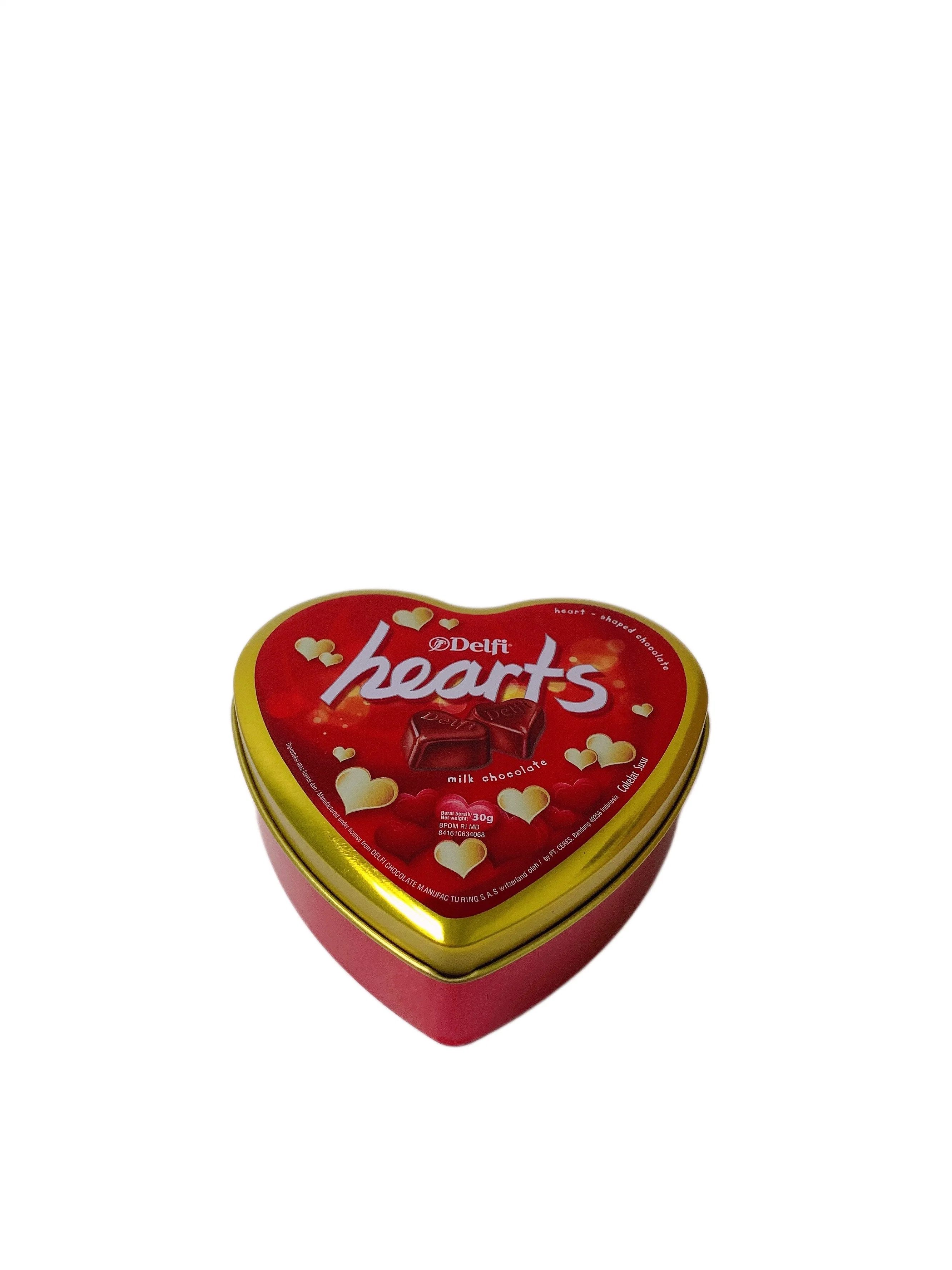 Christmas Tin Box Festival Gift Tin Can Candy Cookie Chocolate Tin Box Heart Shape Tin Box