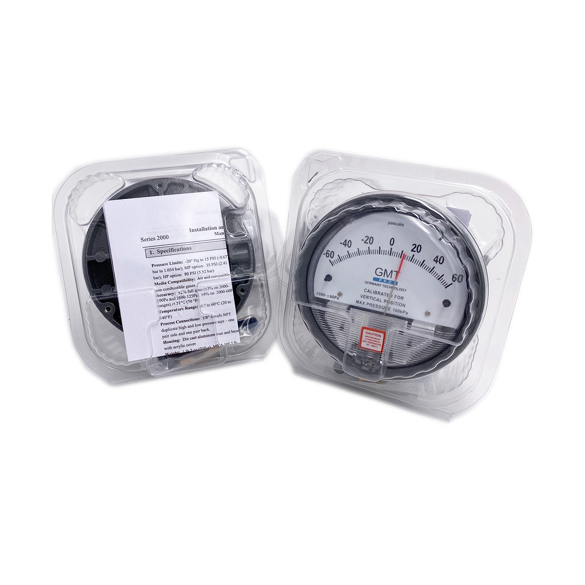 Stainless Steel Magnehelic Differential Pressure Gauge