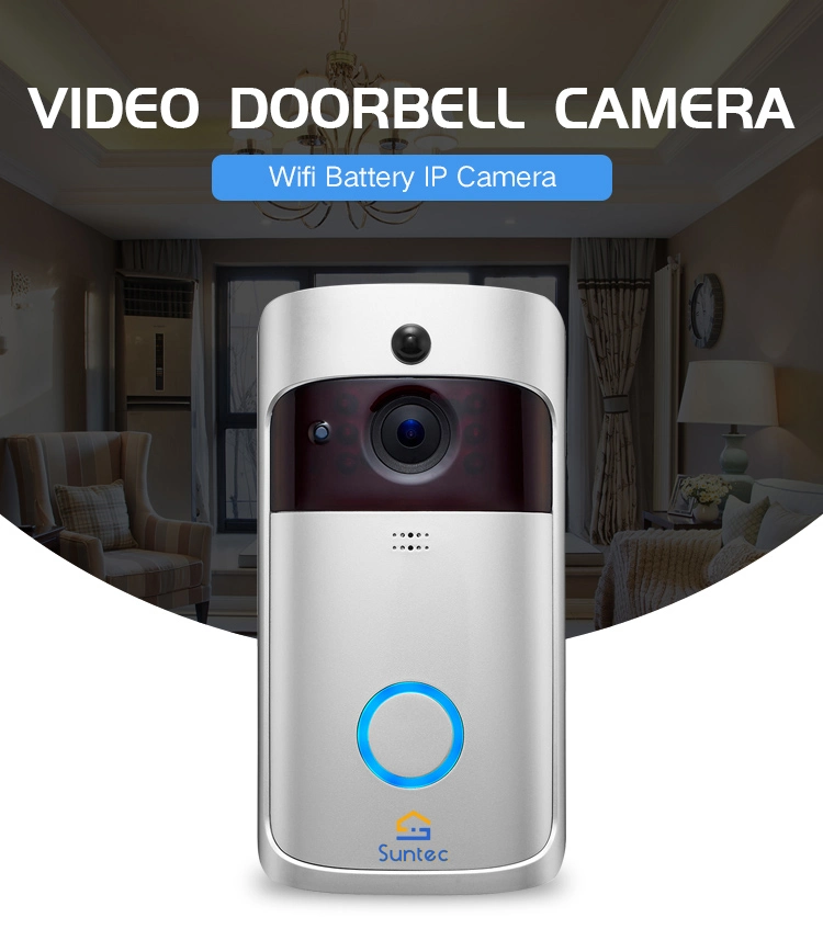 Lithium Battery Tuya WiFi Video Doorbell Camera Motion 2MP IP64