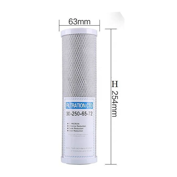 Filtre à eau soufflée pour sédiments en PP 10 microns de 5 pouces Cartouche