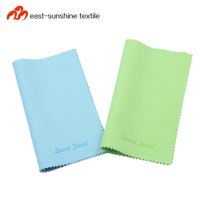 Custom Color Logo Silk Screnn Printing Embossed Logo Microfiber Glasses Cloth for Lens