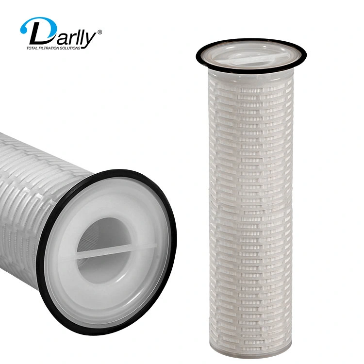 Darlly 16" 32" PP Polypropylene Water Cartridge Filters with Flange Connection Replacement of Bag Filter Size 1 & Size 2