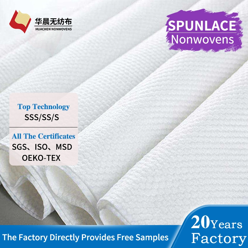 Eco-Friendly Hygiene Application Material Pure Cotton Spunlace Nonwoven Fabric