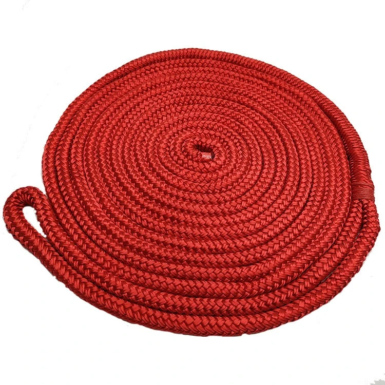 1/4", 3/8", 1/2" Nylon Seil/Nylon Dock Line, 16 Strang Doppel geflochtene Seil mit 30cm Spleiß