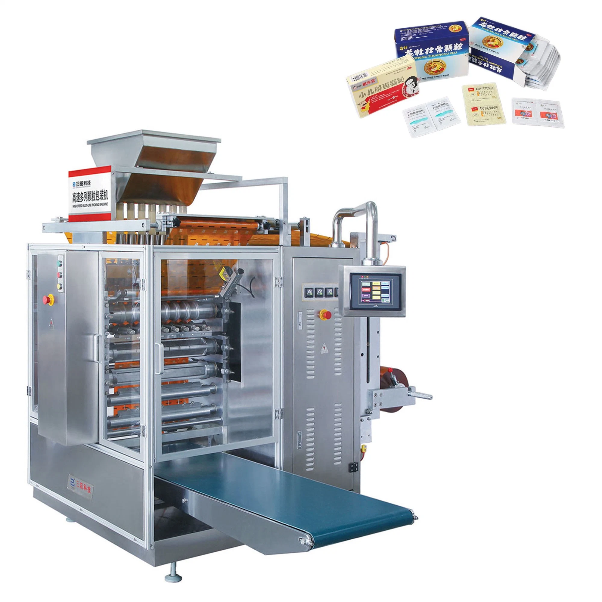 Multi Line Spicy Granule Tea Coffee Sugar Packing Machine for Pouch