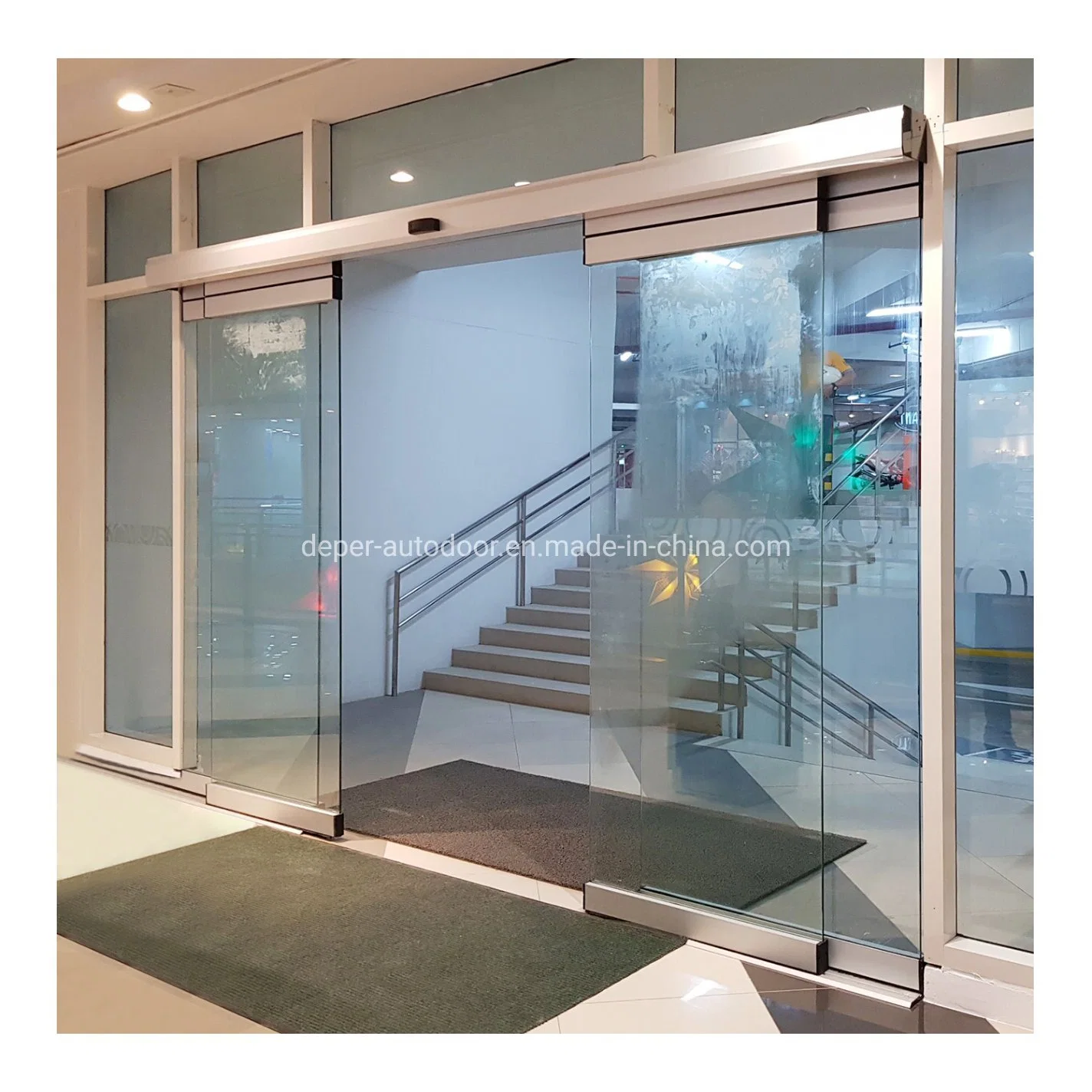 Hot Sale Aluminum Electric Sliding Door Automatic Operation Sliding Door for Building Entrance