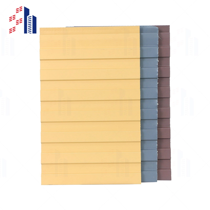 Decorative Exterior Metal Wall Panel Production Line Prefab Houses PUR Polyurethane PU Sandwich Panels