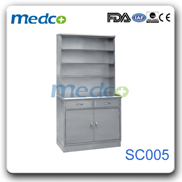 Multifunctional Multilevel Ss Metal Storagecupboard Cabinet for Hospital