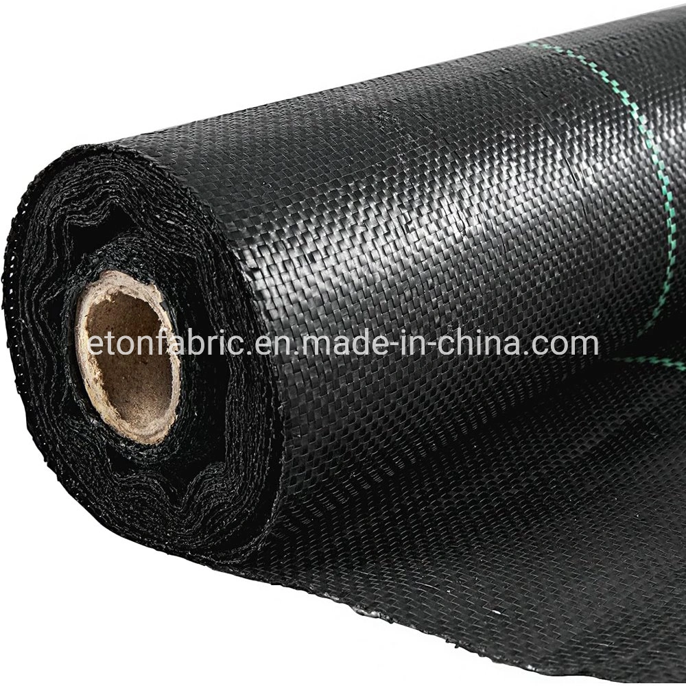 6X100m PP/PE Anti Grass Cloth Black Garden Weed Barrier Ground Cover