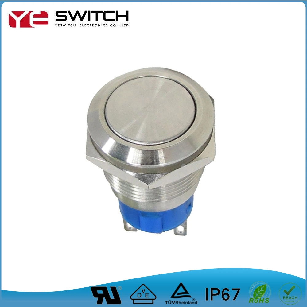 Electrical IP67 Waterproof Stainless Steel Push Button Switch with RoHS Certificates