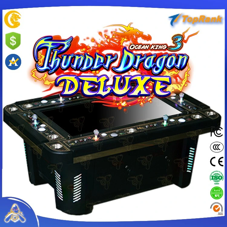 High Holding Interior Big Online Casino Gambling Tables Arcade Amusement 100 polegadas 10 jogador caçador de peixe Gaming Machine Thunder Dragon Deluxe