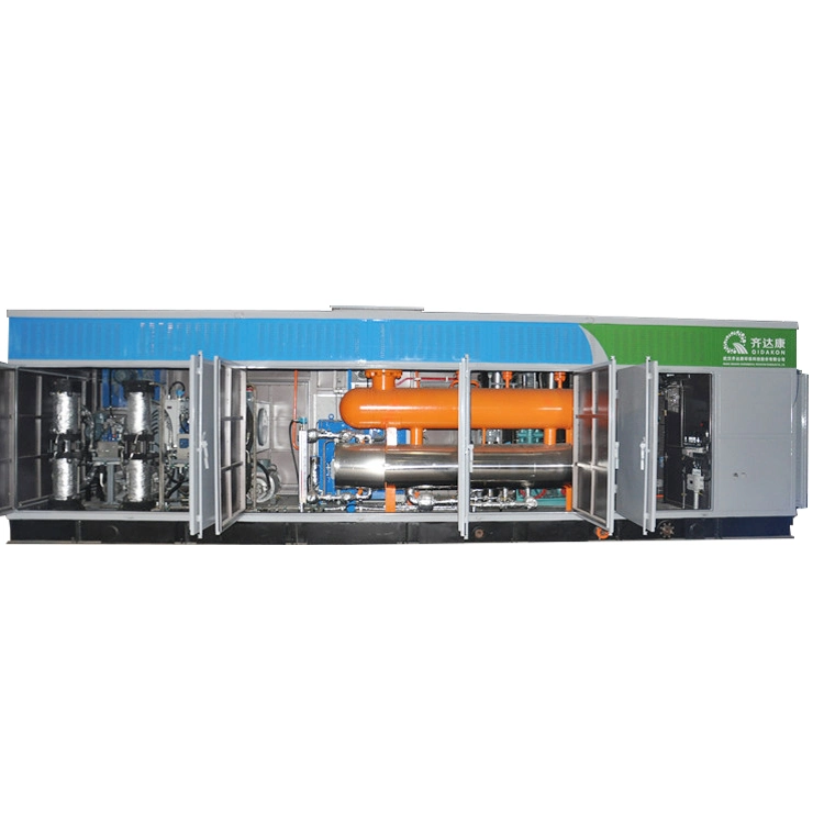 High quality/High cost performance  Oil-Free Lubrication Natural Gas Compressor with Gas Recovery Tank Used on CNG Wellhead