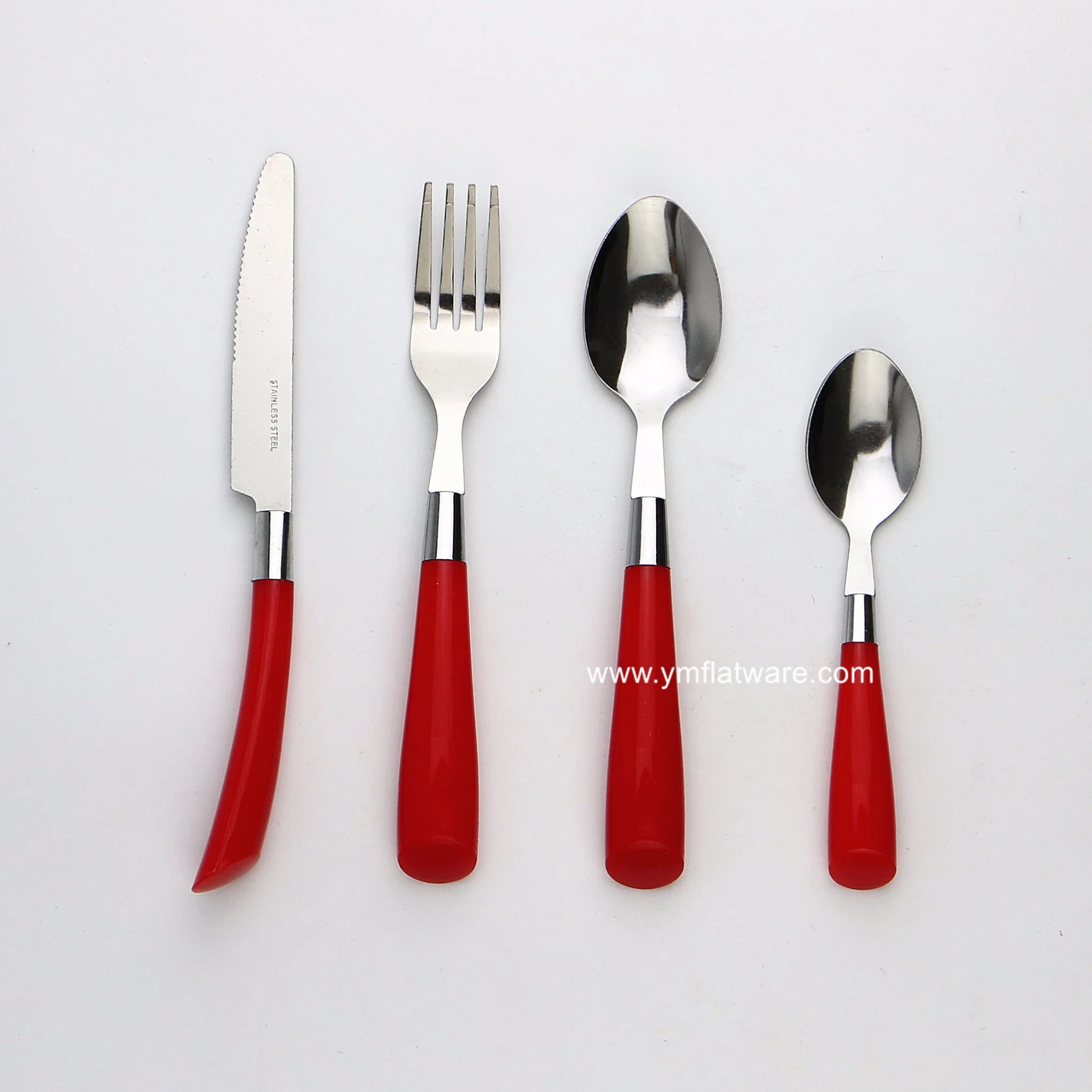 Travel Plastic Cutlery Set with Plastic Basket Packing