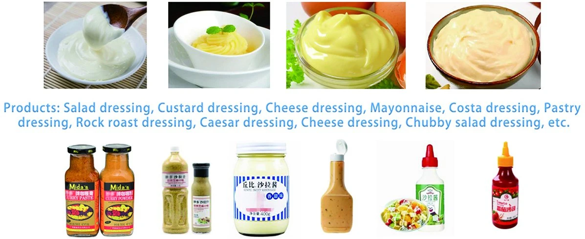 Vacuum Emulsifying Cheese Chubby Sauce Dressing Mixer Tank Peanut Butter Mayonnaise Ketchup Making Processing Machine