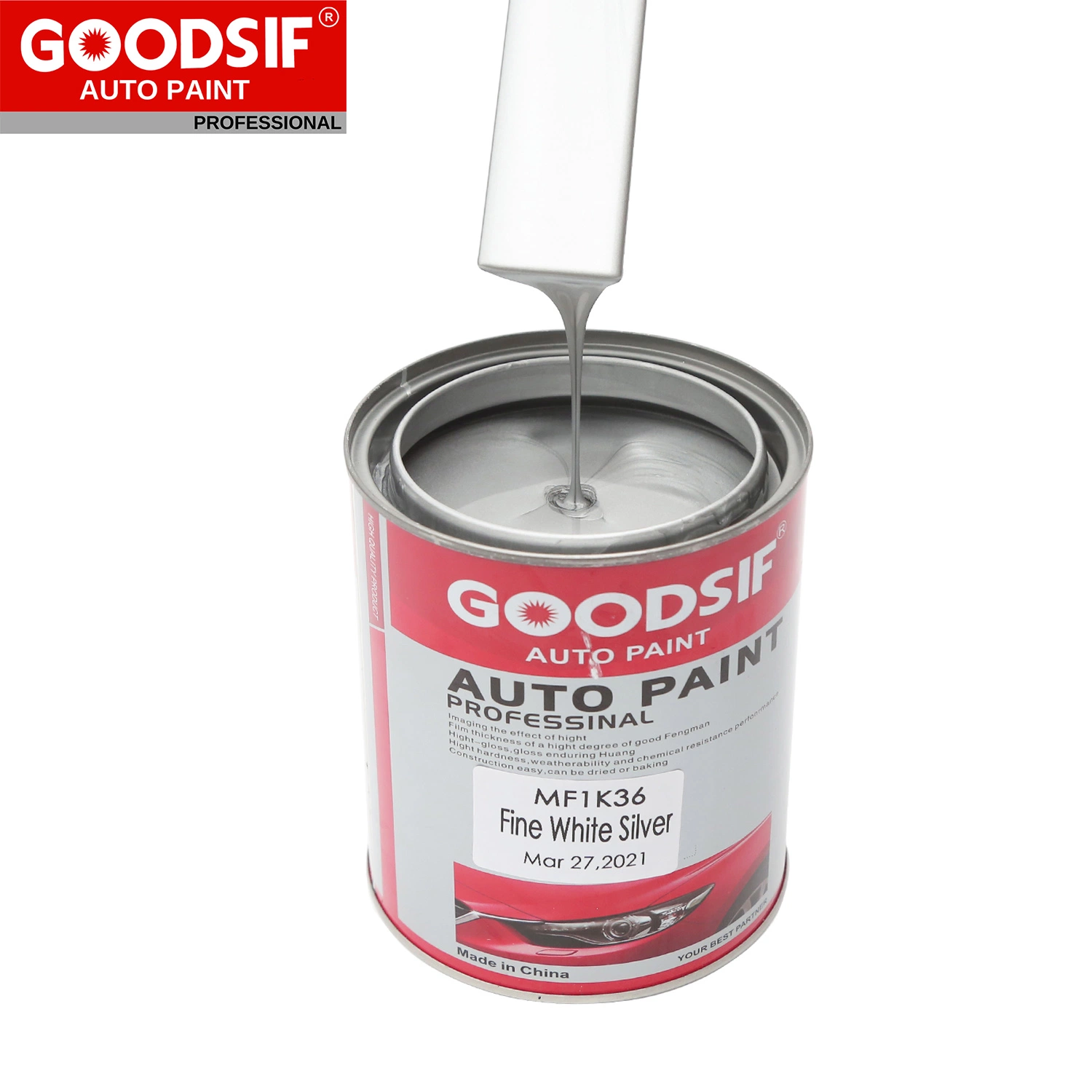 Auto base Car Paint disolvente para 1K 2K Negro Mezcla de colores diluyente de tóner Agente Goodsif Automotive Refinish Paint for Coche