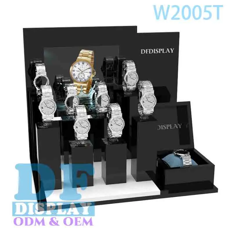 Acrylic Watch Display Smart Watch Tray Display Acrylic Advertising Wrist Watch Display Organizer Tabletop Store Acrylic Stand