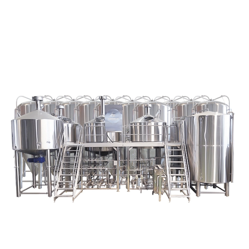 2500L 20bbl Ss Steam Four Vessel Auto Beer Equipment
