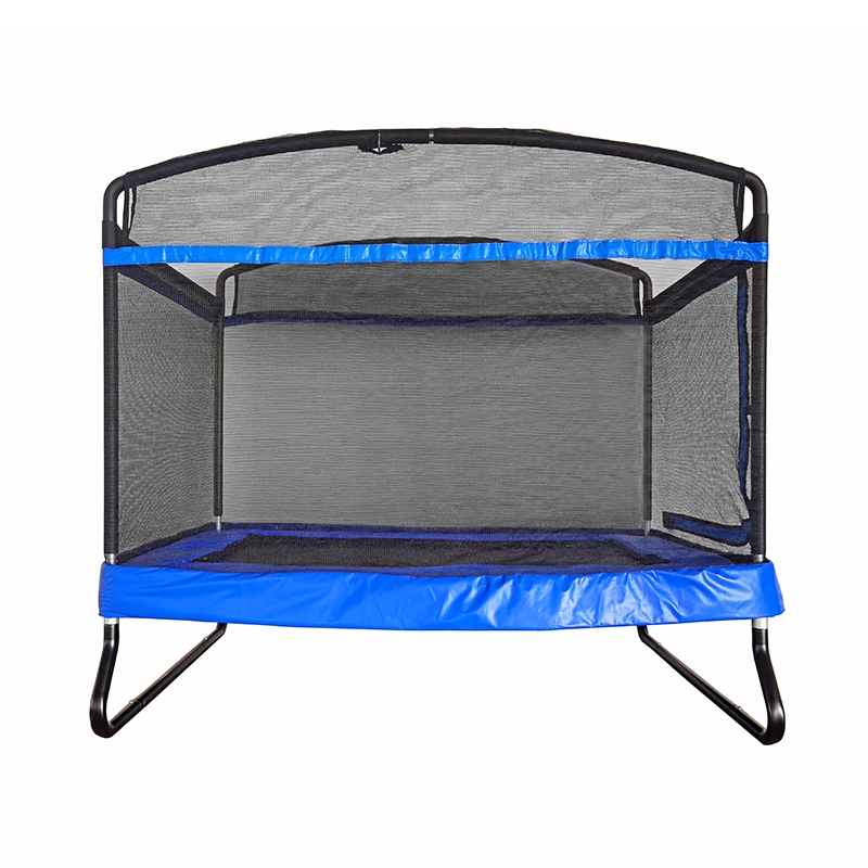 Funjump 4X6FT Toddler Rectangular Trampoline with Safety Net Enclosure