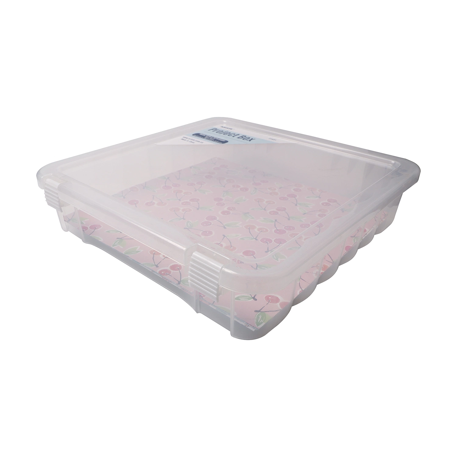 21631 12"X12" Paper Portable Project and Craft Storage Box with Office Organizer