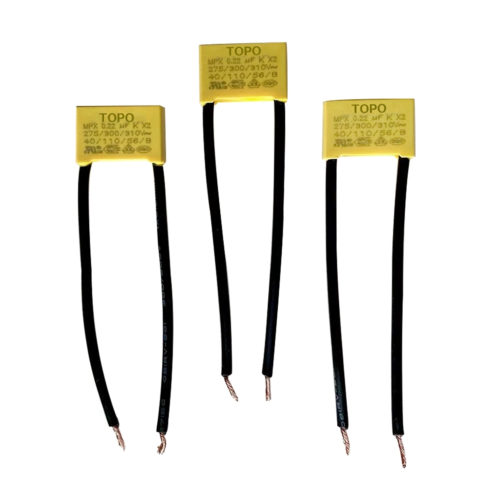 Electrical Electronic Component Drive Speaker 0.22 UF 275VAC Capacitors (X2)