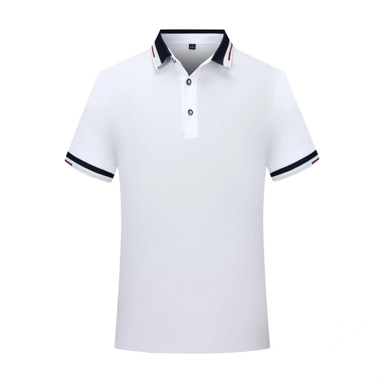 Chemise polo ajustée pour homme en coton, tee-shirt polo court en coton, fournisseur vérifié.