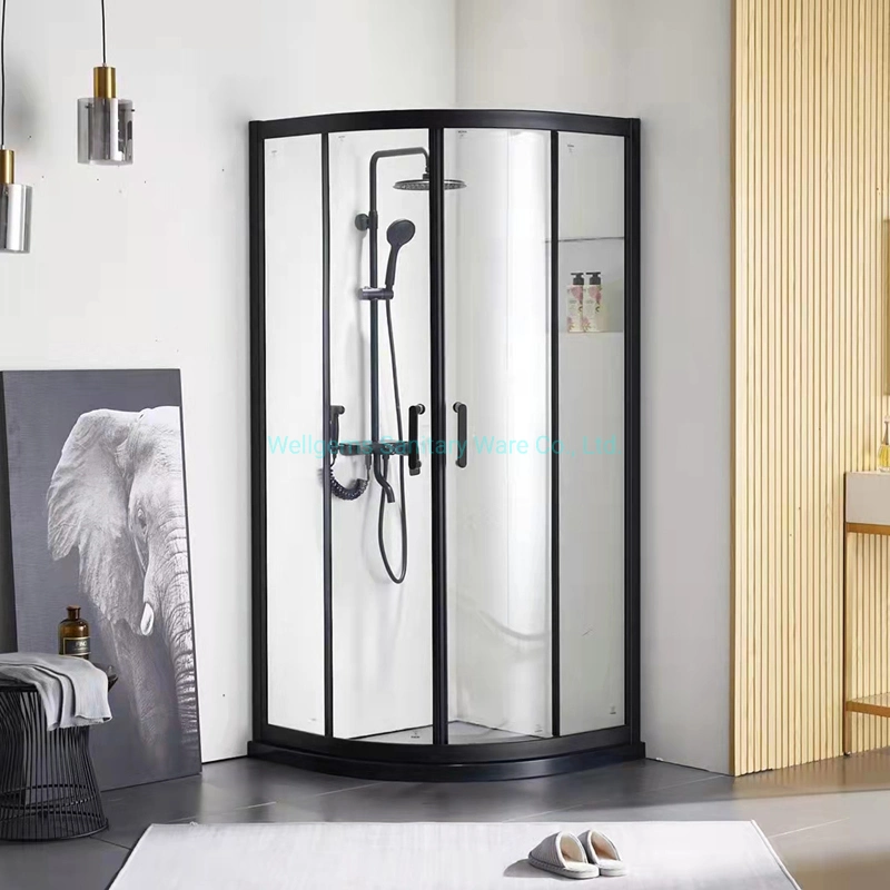 Simple Shower Room 304stainless Steel Glass Door Folding Bath Screen Shower Room