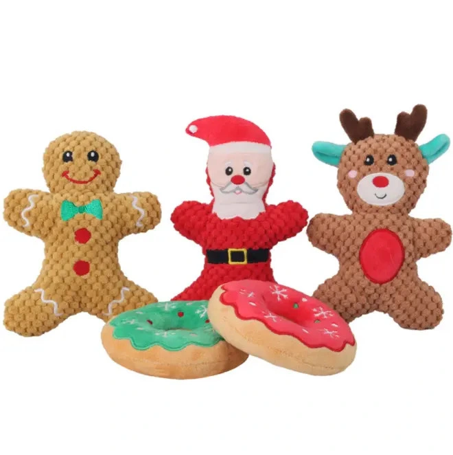 Brinquedos de cão de Natal para cães pequenos Com Squeakers