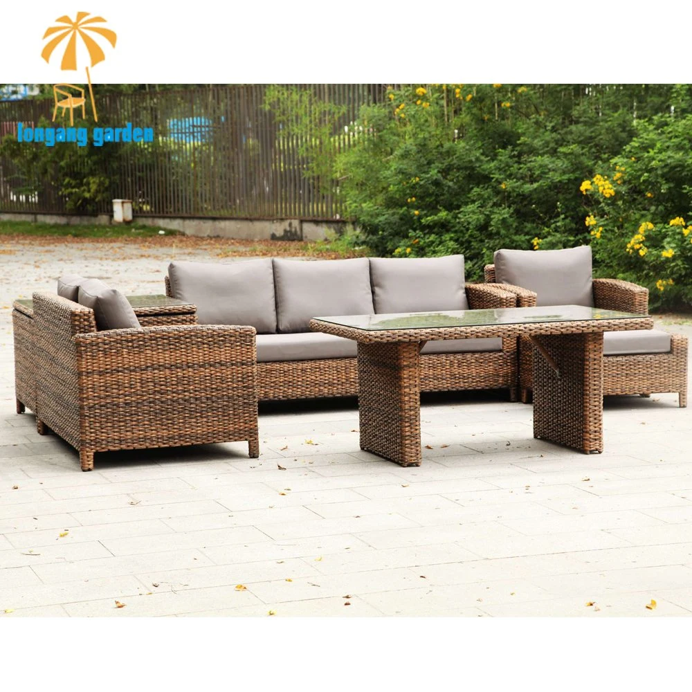 Garden Rattan Wicker Deck Box Cushion Outdoor Storage Waterproof Box for Home and Living Room Outdoor Furniture