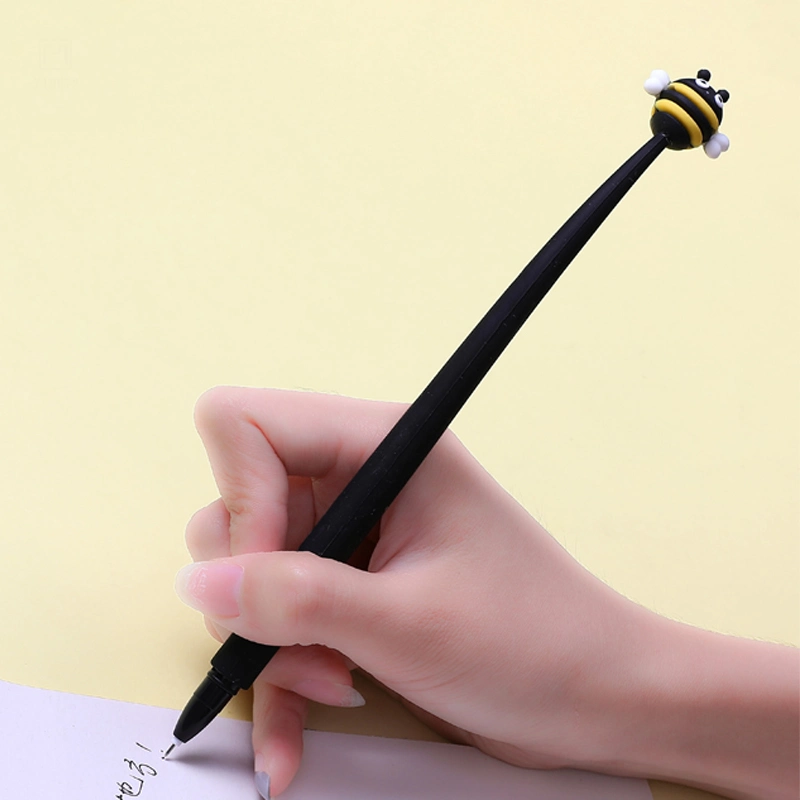 Stationery Silicone Bee Shaped Cute Kawaii Ball Pen Office Supplies