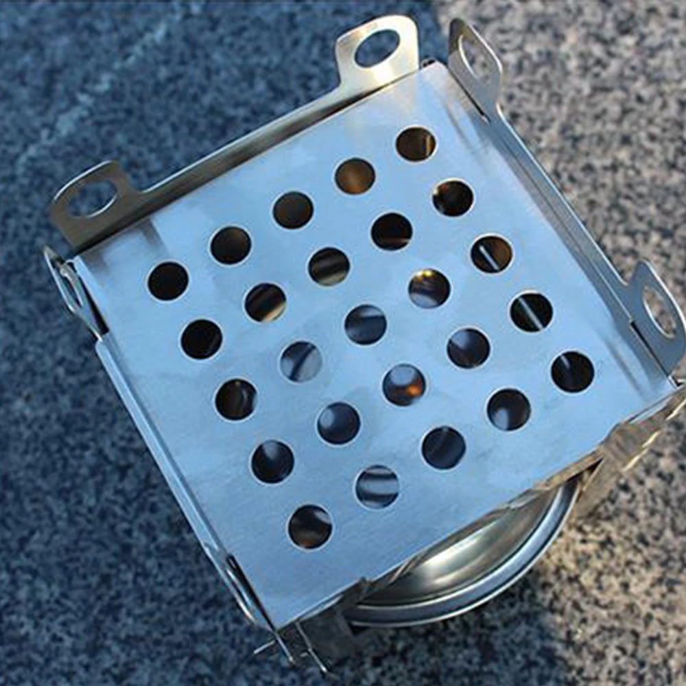 Hot Sale Portable Hiking Stainless Steel Outdoor Picnic Folding Wood Stove