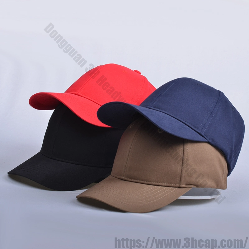 Chapéus de basebol personalizados em branco de alta qualidade, com padrão de alta qualidade, com padrão de 3 hcap Chapéus com cápsulas flexíveis