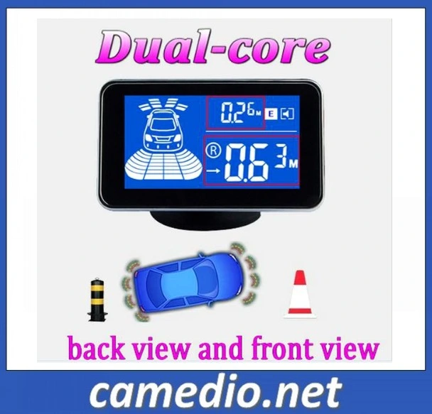 Carro à prova de sensor de auxílio ao estacionamento dianteiro e traseiro com sistema 4/6/8 Monitor LCD E SENSORES