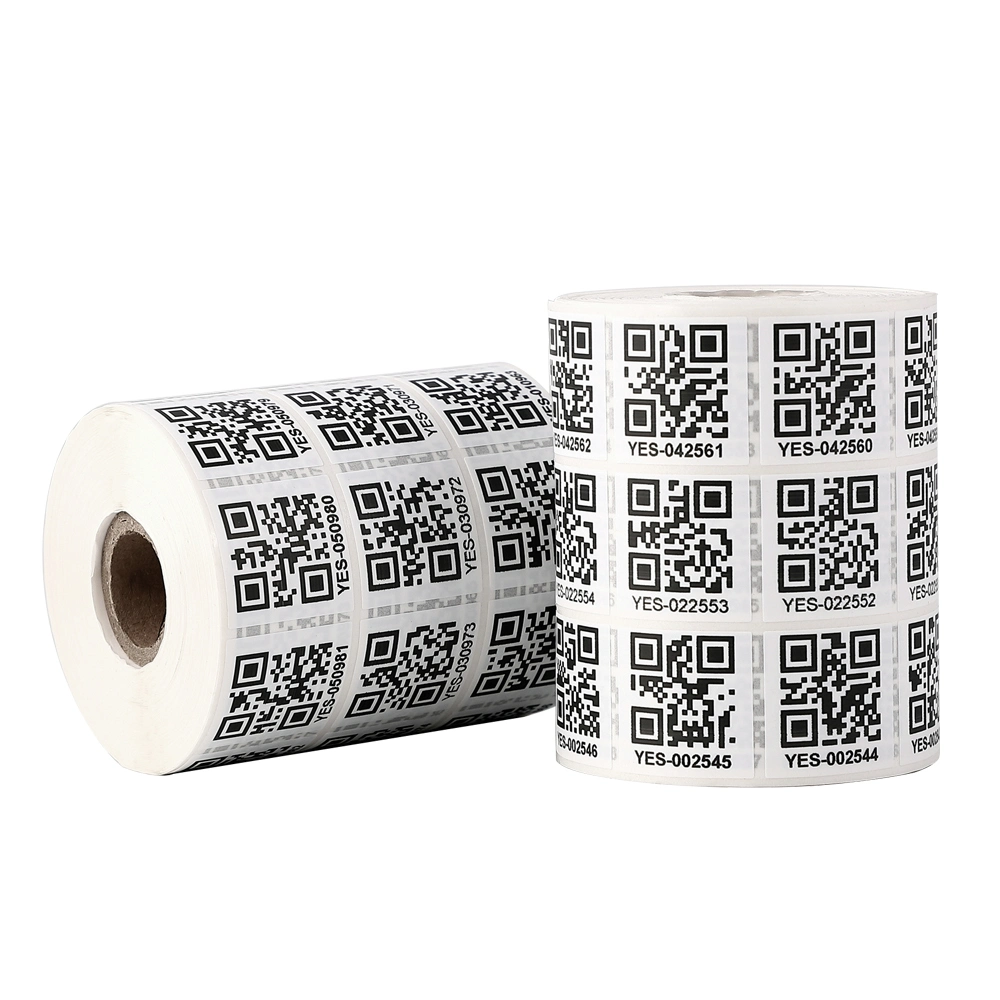 Item Rolling Tracking Number Bar Qr Code Adhesive Sticker Label